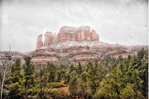 Cathedral Rock Snow