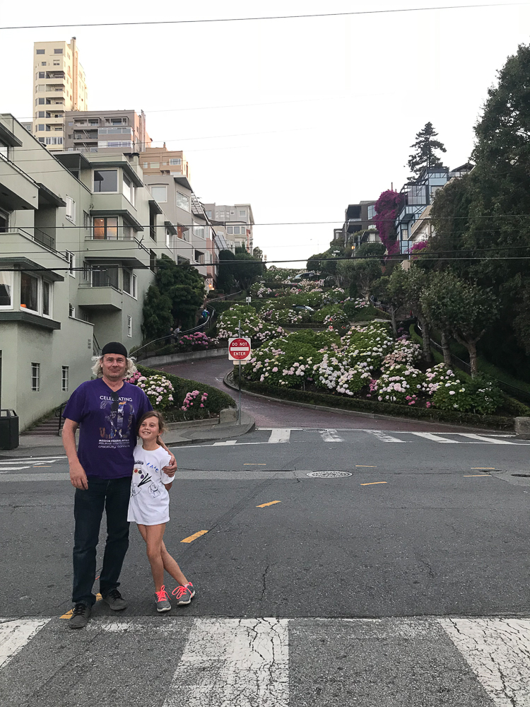 Roy and Katie at Lombard Street