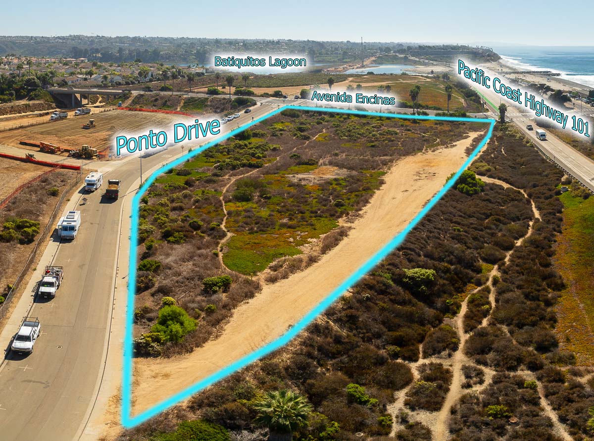 future ponto park location north of avenida encinas in carlsbad ca