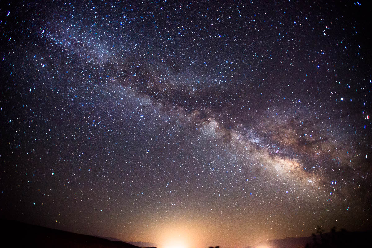milky way as seen from bishop