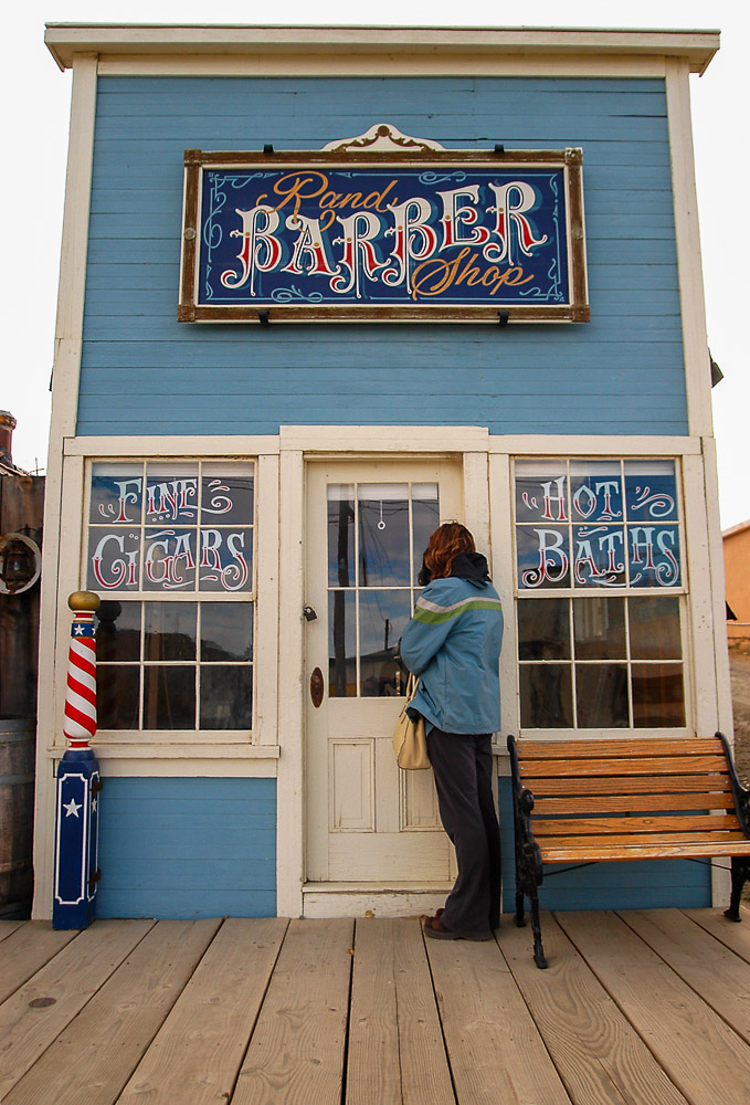 randsburg barber shop living ghost town