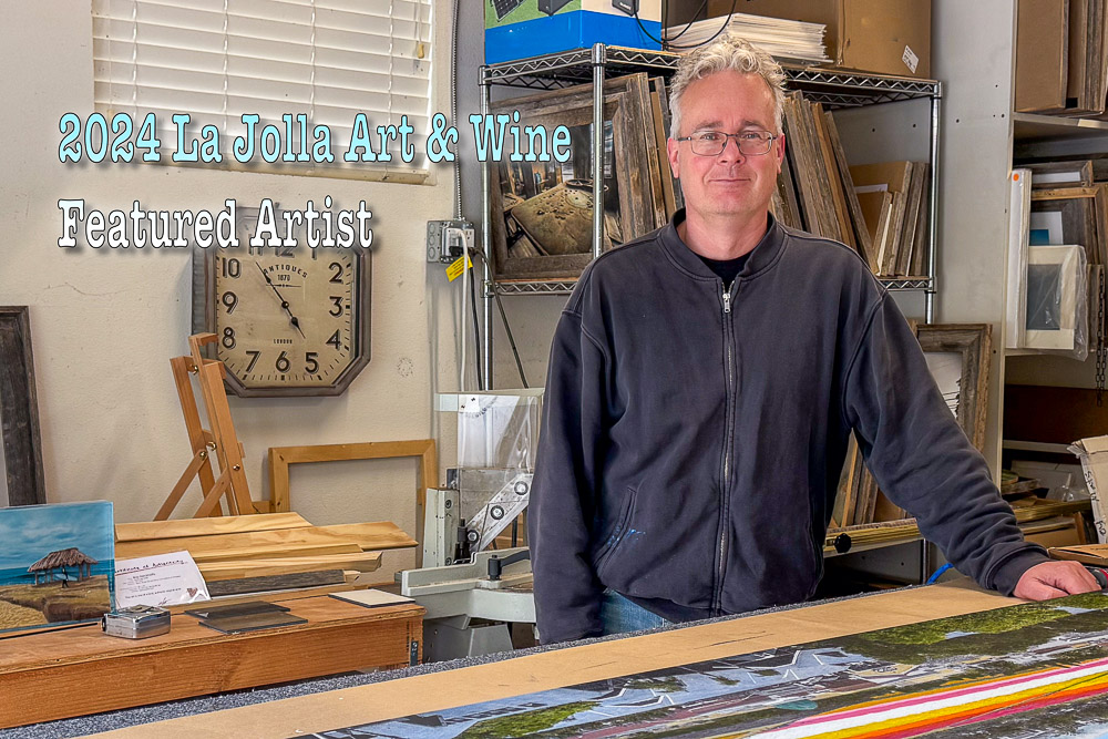 roy kerckhoffs standing in studio LJAWF featured artist 2024