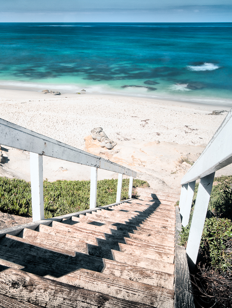 stairs leading to windansea beach in la jolla