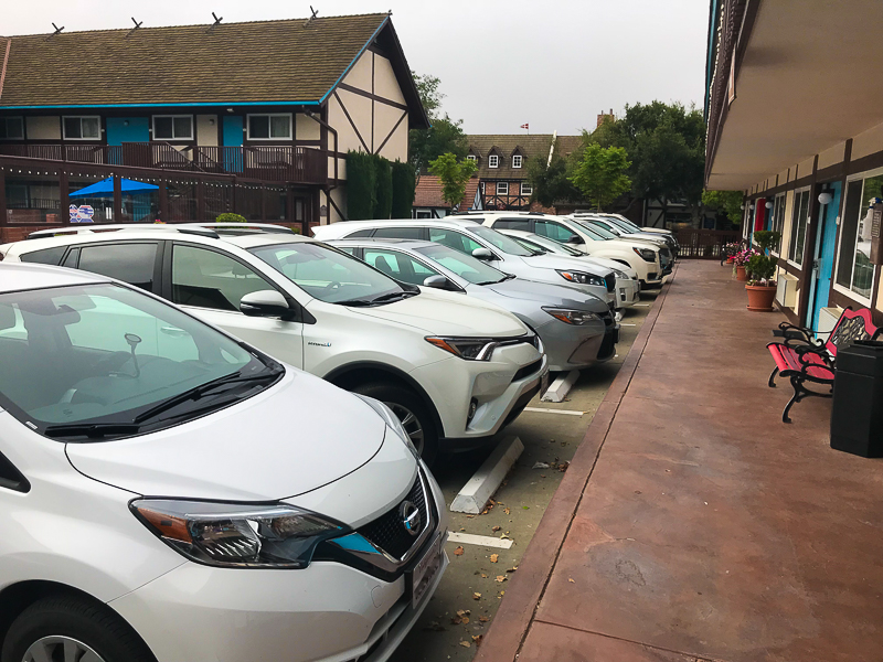 white and off white cars in solvang california